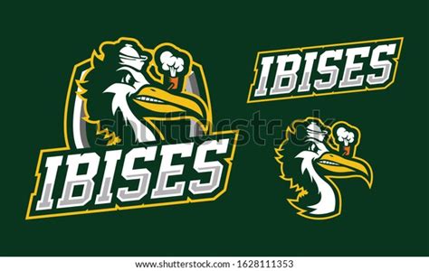 Ibis Mascot Logo Design Sport Esport Stock Vector (Royalty Free) 1628111353