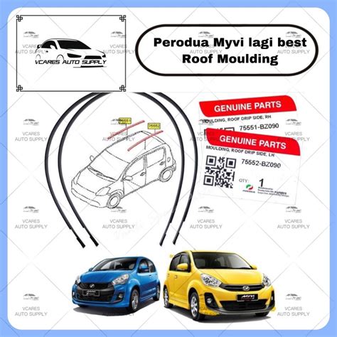 NEW ITEM Myvi Lagi Best 2011 2017 Roof Moulding Perodua Myvi Lagi Best