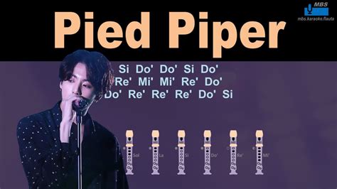 Pied Piper Bts Flauta Dulce Con Notas Flute Recorder