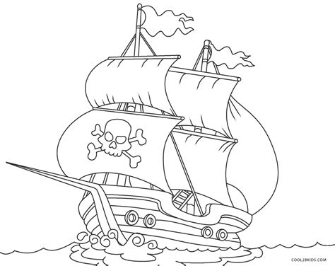 pirate ships coloring pages