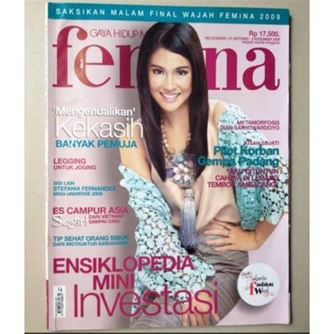 Jual Majalah Femina Oktober Cover Dian Sastro Dian