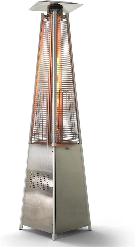 Propane Heater, Outdoor Patio Pyramid Flame Heater with Wheels and ...