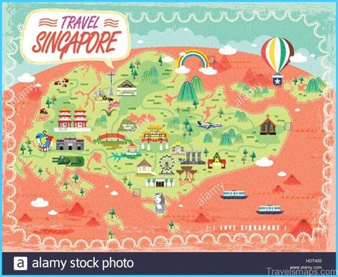 Singapore Map Tourist Attractions - TravelsMaps.Com