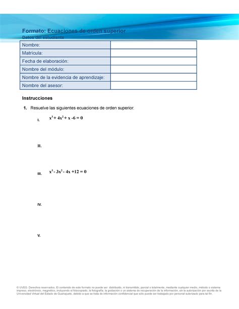 Ecuaciones Orden Superior matemáticas para ingenieros v2 UVEG Studocu