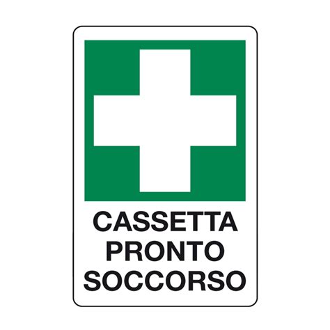 Cassetta Di Pronto Soccorso Cartello Alluminio 330x500 Emergenza