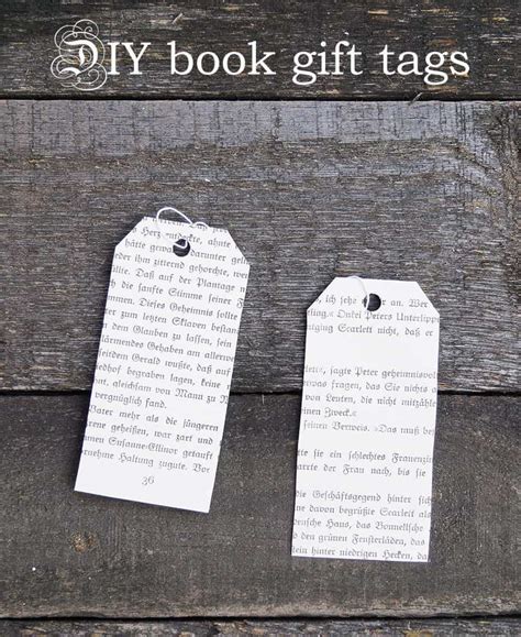 Upcycled Book Gift Tags • Recyclart