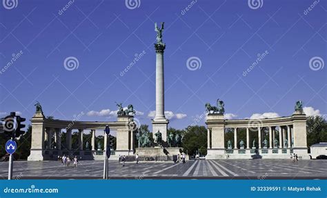 Millennium Monument In Heroes Square Editorial Photo Image Of Urban