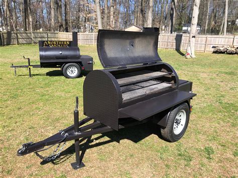 Commercial Grade Barbecue Smoker Trailer Is Compact Pa The Northern