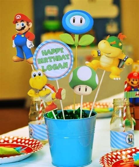 Fiesta Temática Mario Bros Para Niños De Todas Las Edades Decoracion De Mario Bros Piñata