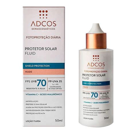 Protetor Solar Adcos Fluid Shield Protection Fps Nude Ml Resilifarma Sa De Em Primeiro Lugar