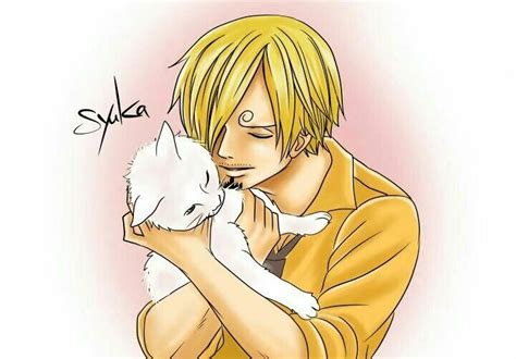 Vinsmoke Sanji One Piece And Cat Image 6677441 On