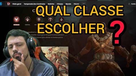 DIABLO 4 QUAL MELHOR CLASSE PARA COMEÇAR YouTube