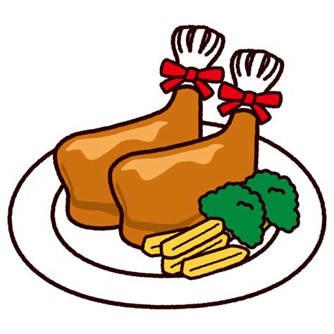 選択した画像 クリスマス ローストチキン イラスト