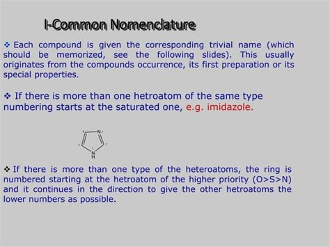 Nomenclature Of Heterocyclic Compound Ppt