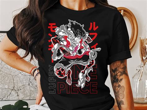 One Piece Monkey D Luffy Gears 4 Unisex Anime T Shirt One Etsy