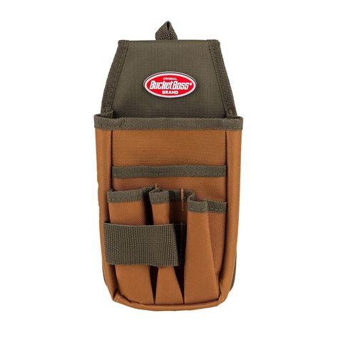 Bucket Boss 5 In 5 Pocket Utility Tool Belt Pouch With Flap Fit 54170