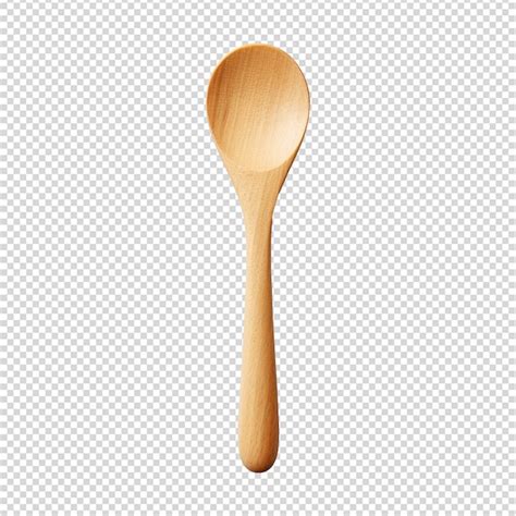 Premium Psd Wooden Spoon Isolated On White Background