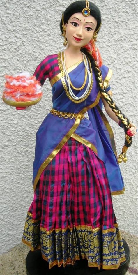 Handmade Designs Clay Dolls Art Dolls Quilling Dolls Indian Costumes