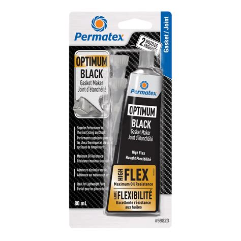 Permatex Optimum Black Flexible Max Oil Resistance Rtv Silicone Gasket Maker 95g