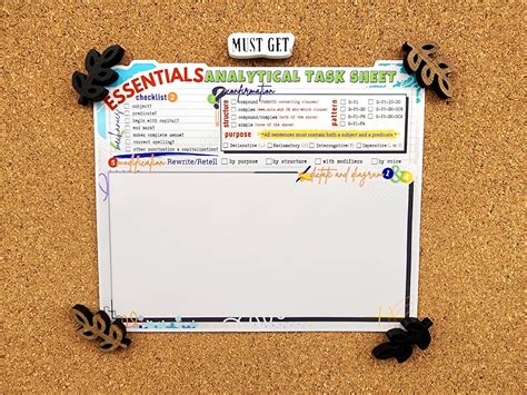 CC Essentials Analytical Task Sheet 6 Inch Sticker Classical