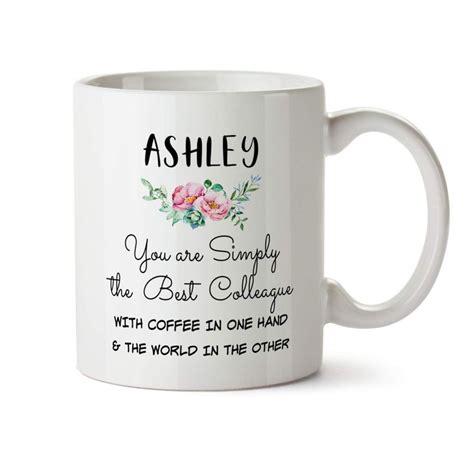 Ashley Personalized Work Colleague T Mug For Women Aa20 Funny