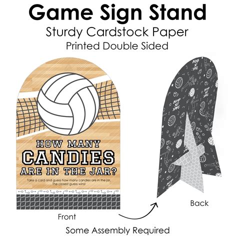 Bump, Set, Spike - Volleyball - How Many Candies Baby Shower or