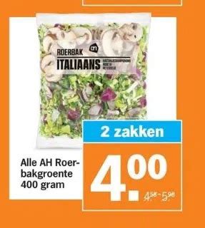 Alle Ah Roerbakgroente 400 Gram Aanbieding Bij Albert Heijn