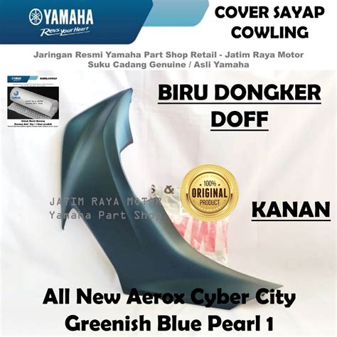 Jual Sayap Cowling Biru Dongker Doff Kanan All New Aerox Cyber City