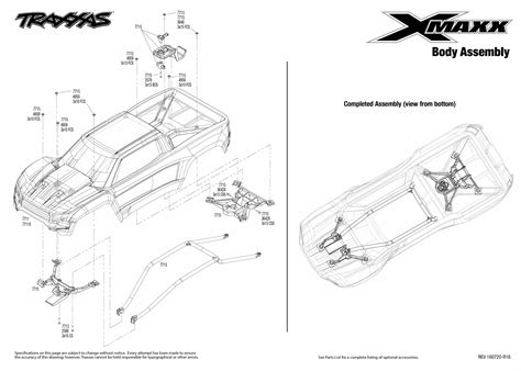 Exploded View Traxxas X Maxx 15 4wd Tqi Brushless Tsm Rtr Body Astra