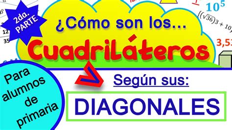 Diagonales y cuadriláteros Cómo son las diagonales de los distintos