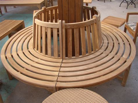 Teak Baumbank Rund Teakgartenm Bel Garten M Bel Der Schlondes