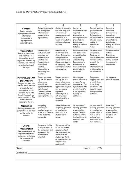 20 Pdf Sample Math Rubrics Free Printable Download Docx Zip Samplemath