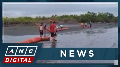 Oriental Mindoro Oil Spill Reaches Calapan City Anc Youtube