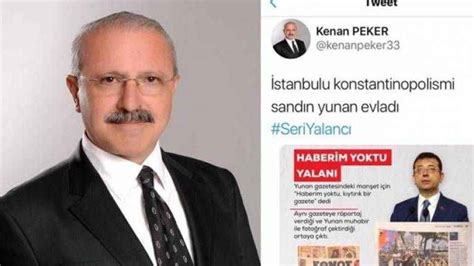 AKPli başkandan İmamoğlu hakkında şok tweet Gündem