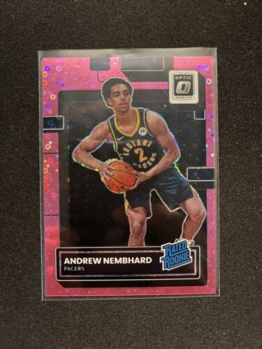 2022 23 Donruss Optic Rated Rookie Andrew Nembhard Pink Disco Prizm 25