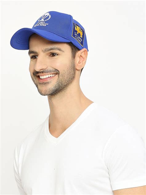 Buy Official Icc Cwc 23 Men Blue Embroidered Team Sri Lanka Cricket Cap