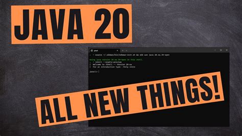 Java 20 New Features Scoped Values And Beyond Java 20 YouTube