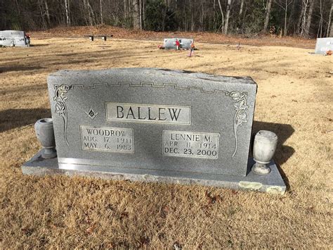 Lennie Grace Mace Ballew Find A Grave Memorial