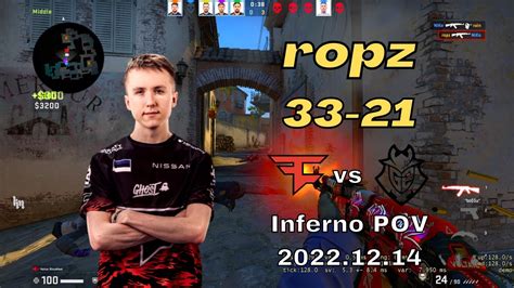 Faze Ropz Vs G Inferno Blast Premier World Final