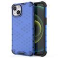 Honeycomb Armored IPhone 14 Plus Hybrid Case Blue