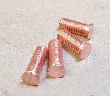 M X Mm Cd Weld Stud Copper Plated M S Pwp Industrial