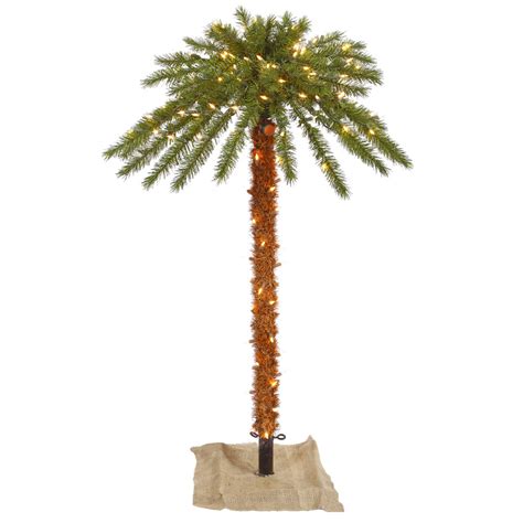 Earthflora Pre Lit Artificial Palm Trees 6 Feet Outdoor Palm Tree Duralit 300cl 67t