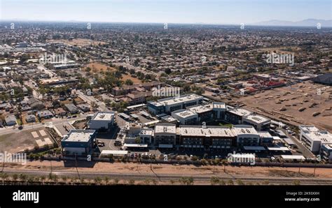 Aerial View Of Downtown Gilbert Arizona Usa Stock Photo Alamy