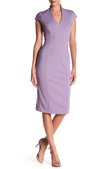 V Neck Midi Dress By Alexia Admor On Nordstromrack Midi Sheath