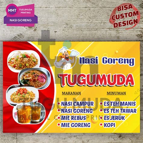 Jual Cetak Spanduk Banner MMT WARUNG NASI GILA BABAT GONGSO MIE REBUS