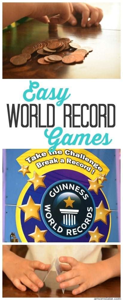 Easy World Record Party Games - A Mom's Take