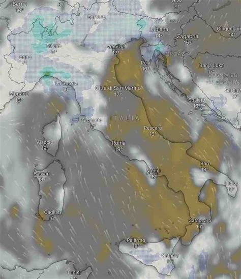 Previsioni Meteo oggi martedì 17 dicembre Piogge e temporali MeteoWeek