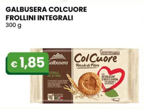 Galbusera Colcuore Frollini Integrali 300 G Offerta Di Gala Supermercati