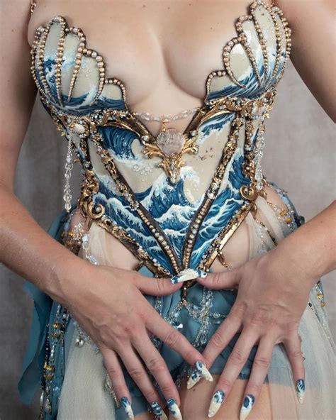 On Twitter Mermaid Sea Porcelain Corset By Joyce Spakman