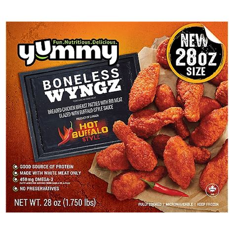 Yummy Hot Buffalo Boneless Wyngz 28 Oz